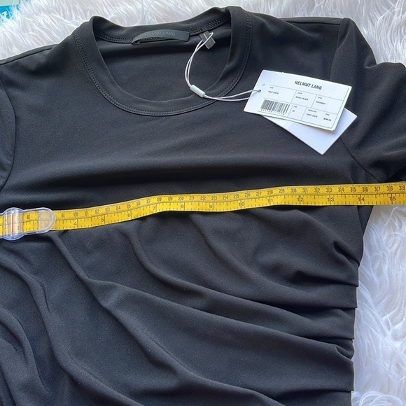 NWT Helmut Lang Women’s Twist Dress In Basalt Black,Side Slit,Size XS - Picture 14 of 14